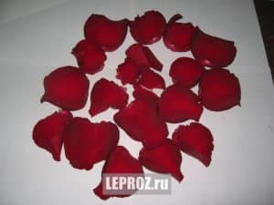 как делают лепестки роз